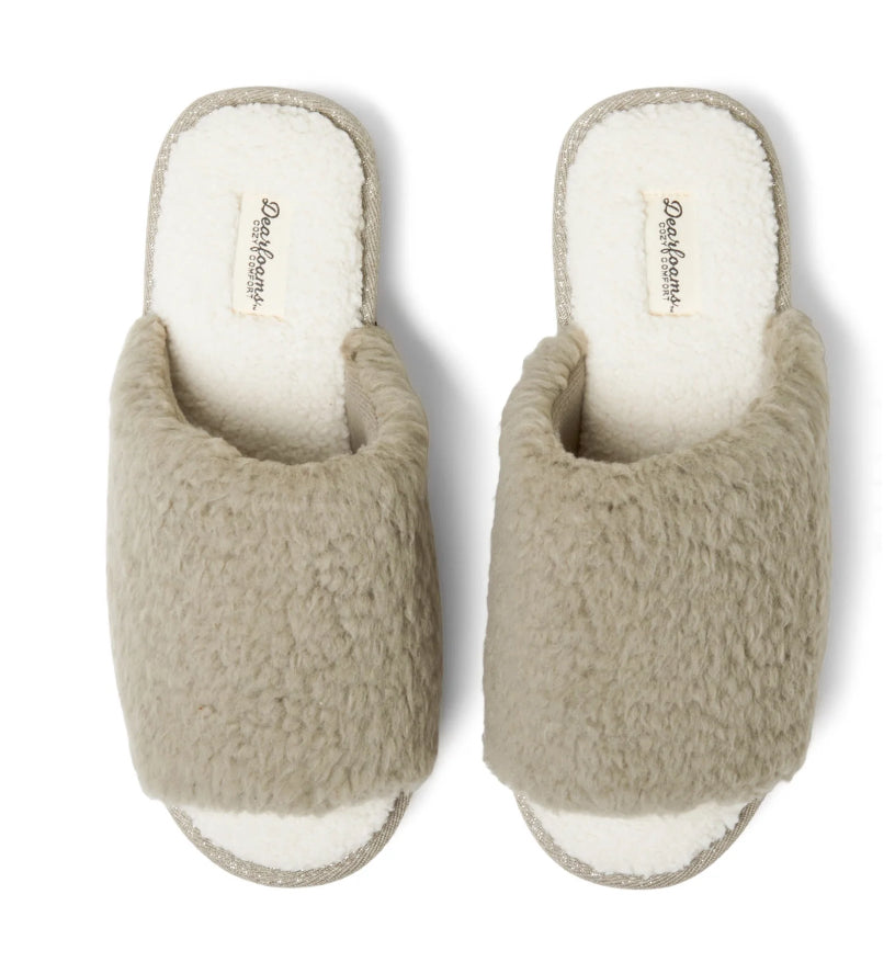 Dearfoams Cozy Comfort Women's Platform Terry Slide Slipper