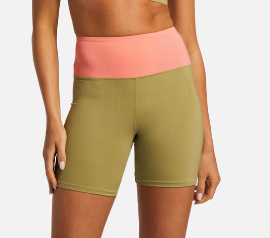Billabong Drifter Bike Short – Coral/Olive Green