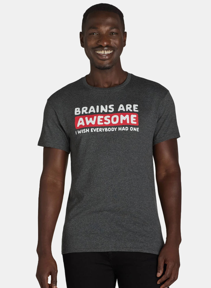 Humor Men's and Big Men's Brains are Awesome, I Wish Everybody Had One Graphic Tee.