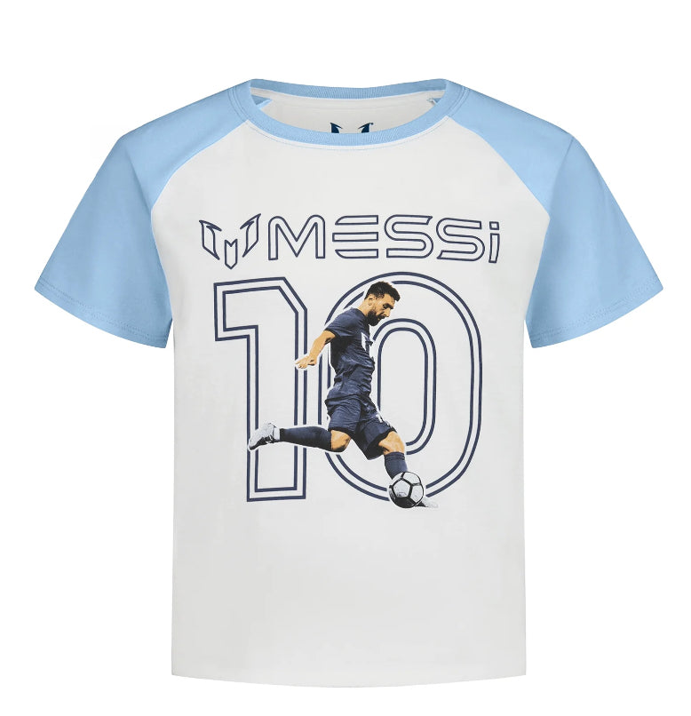 Messi Girl's Athletic Short Sleeve Lifestyle T-Shirt.