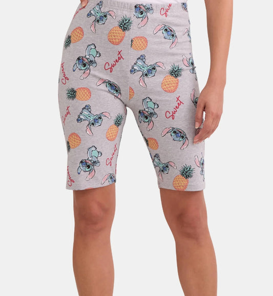 Disney Stitch All Over Print Bike Shorts, Women's