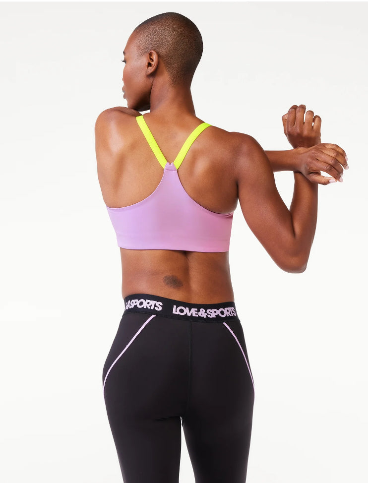 Love & Sports Women’s Kiki Colorblocked Sports Bra