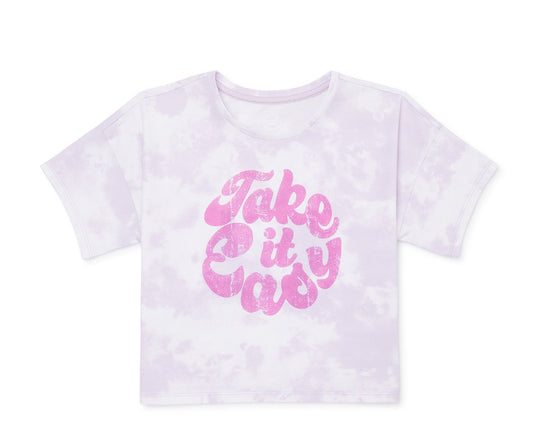 Wonder Nation Girls Boxy Graphic Tee