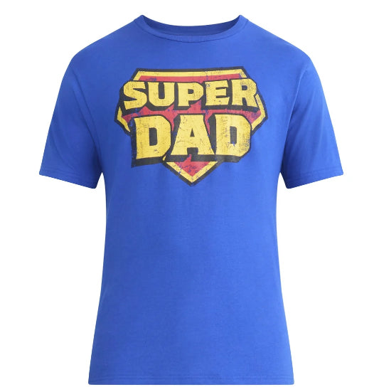Men's and Big Men's Father's Day Super Dad Graphic Tee Shirt from Way to Celebrate.