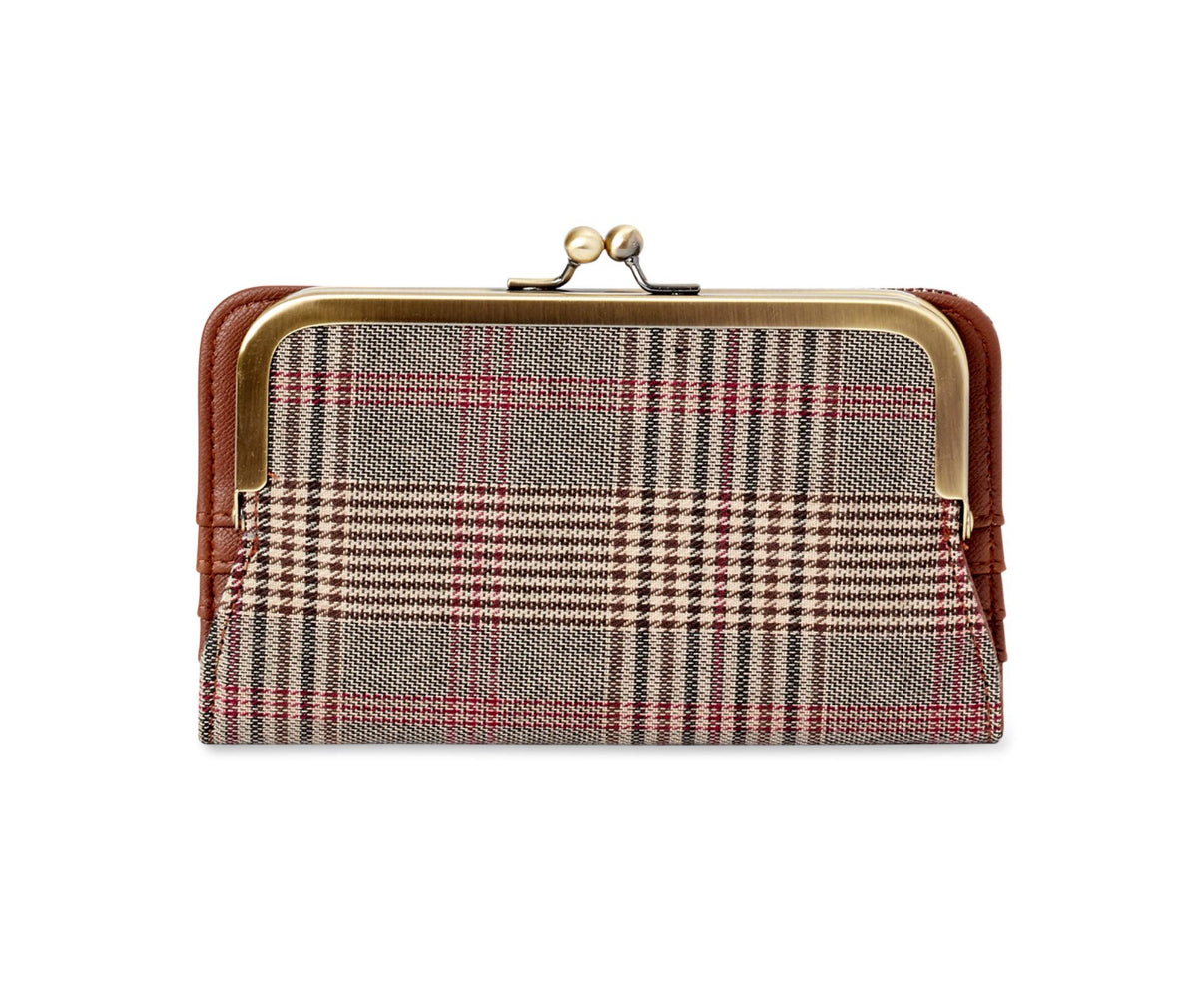 Time and Tru Women's Kisslock Bi-Fold Wallet