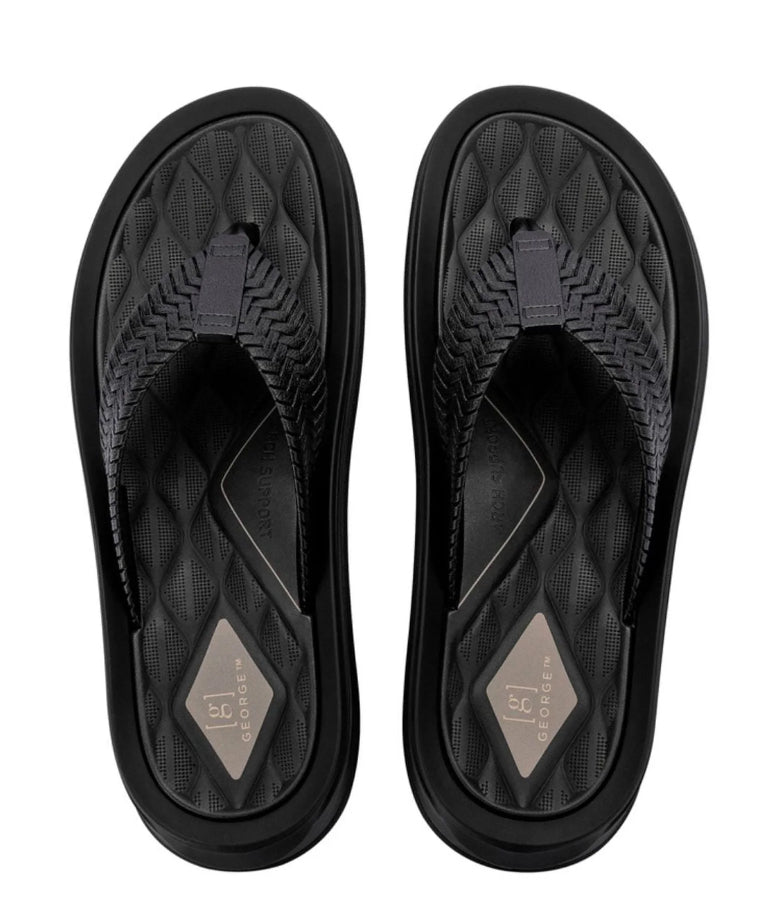 George Men's Casual Weave Thong Sandal