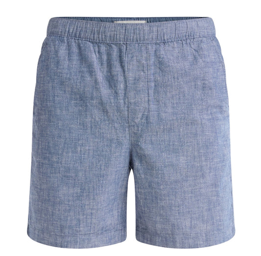 Free Assembly Men’s Cotton Chambray Pull On Shorts.