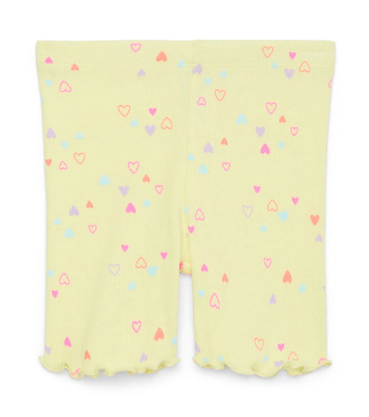 Garanimals Toddler Girl Printed Rib Biker Shorts with Lettuce Hem.