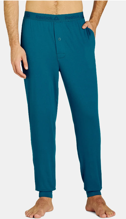 Reebok Men's Tech Comfort Tapered Jogger Pajama Lounge Pant.
