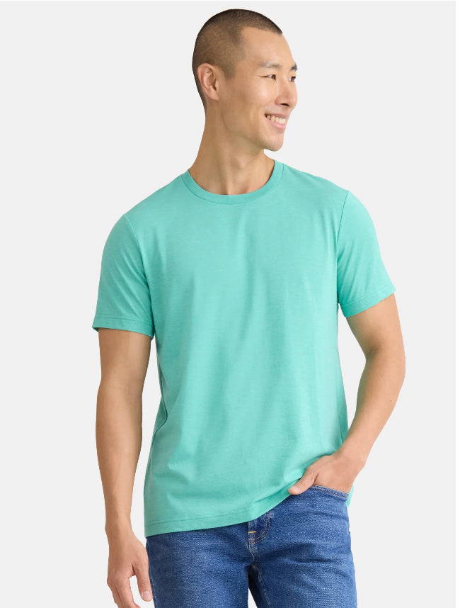 George Men's & Big Men's Crewneck Tee with Short Sleeves.