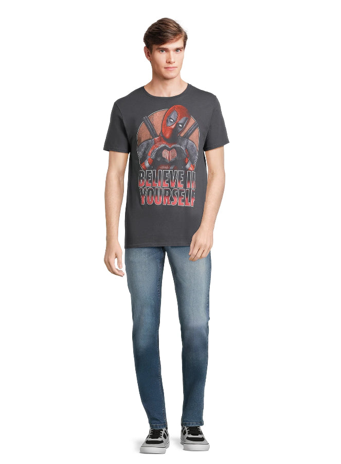 Deadpool “Believe in Yourself” men’s graphic tee!