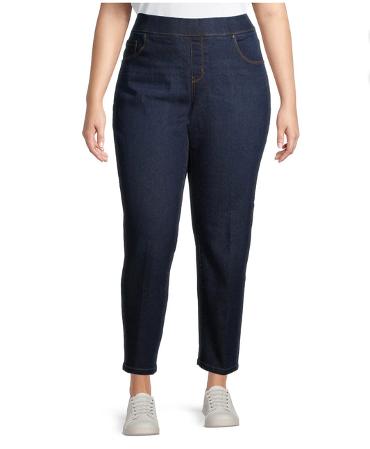 Terra & Sky Women's Plus Size Straight Leg Jeans