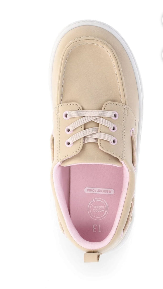 Wonder Nation Little Girl & Big Girl Boat Loafers