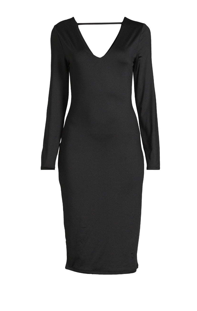 Madden NYC Double Layer Black Dress – Size XXL (19)