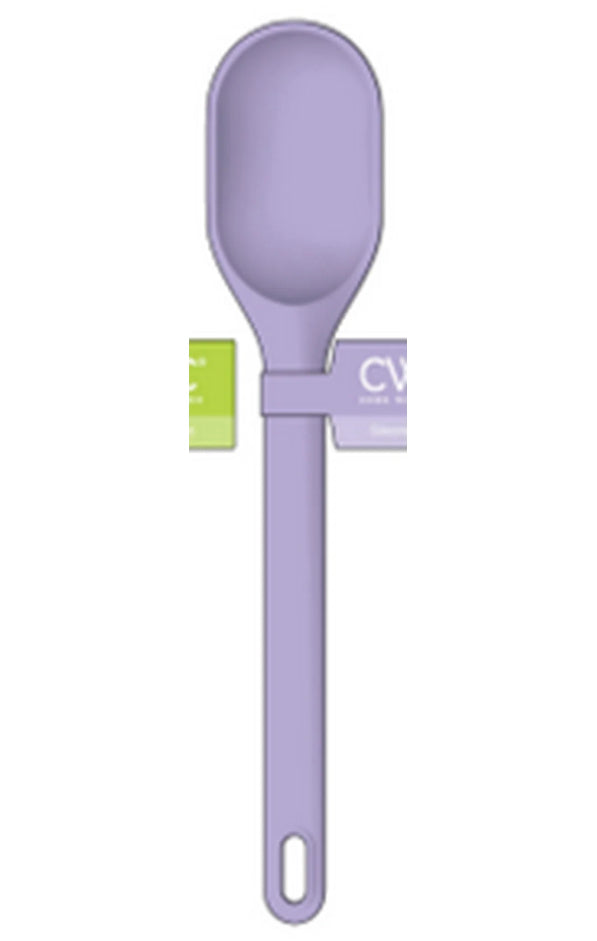 Cook With Color 12-Inch Silicone Spoon - Heat Resistant & Dishwasher Safe, Purple