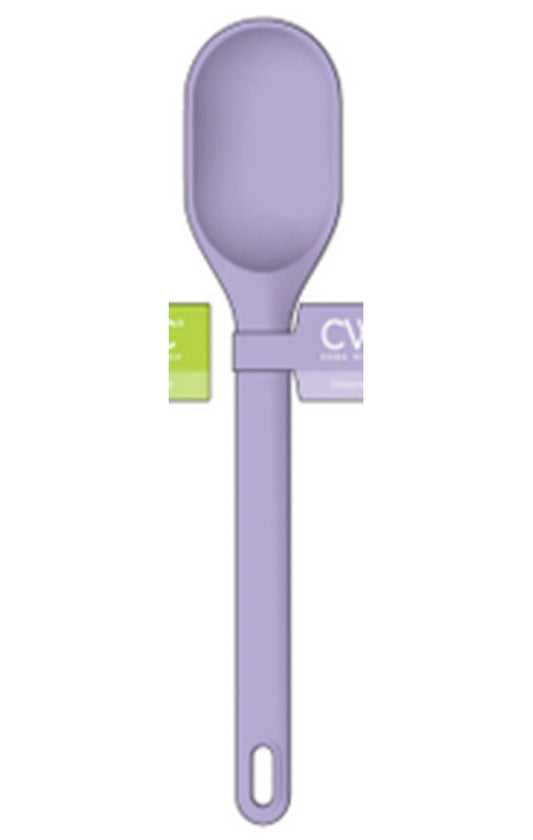 Cook With Color 12-Inch Silicone Spoon - Heat Resistant & Dishwasher Safe, Purple