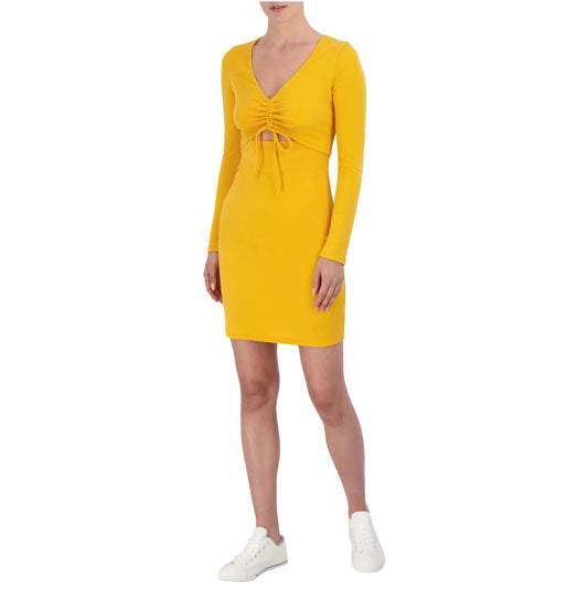 BCBG Paris Rib Knit Cutout Dress