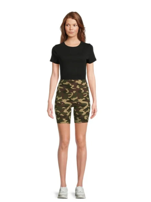 No Boundaries High Rise Bike Shorts, 7” Inseam, Women's