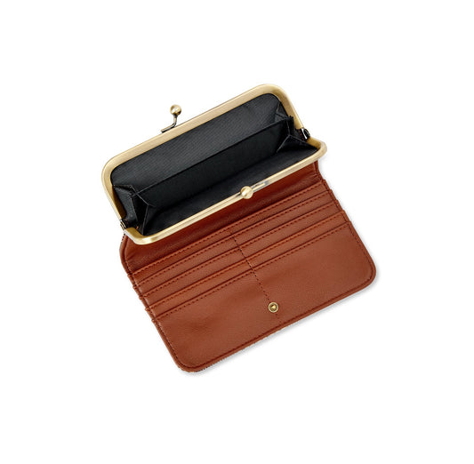 Time and Tru Women's Kisslock Bi-Fold Wallet