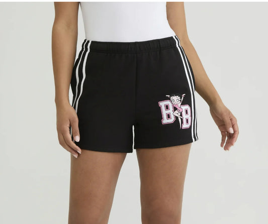 Betty Boop Women’s and Women’s Plus Graphic Print Shorts, 3.75'' Inseam
