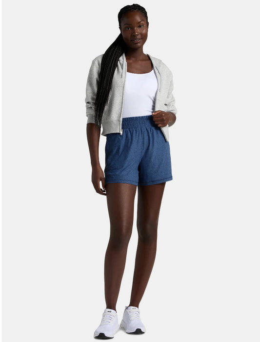 Athletic Works Women's and Women’s Plus ButterCore Soft Performance Gym Shorts.