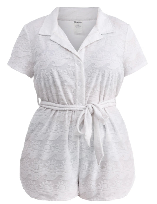 No Boundaries Terry Loop Coverup Romper, Women's