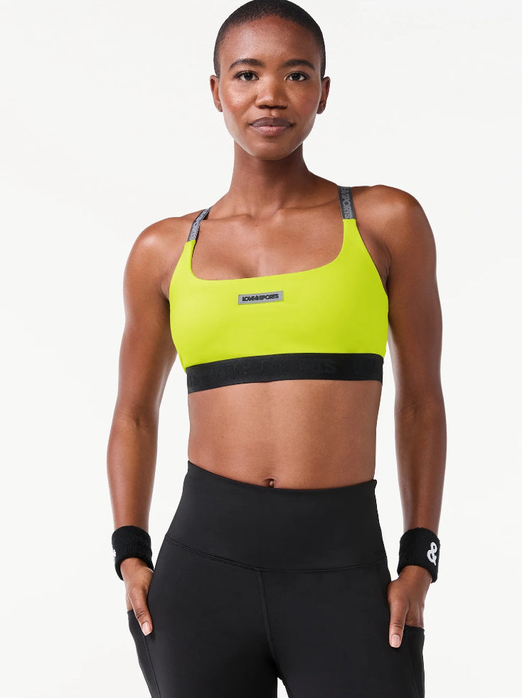 Love & Sports Women’s Logo Patch Sports Bra