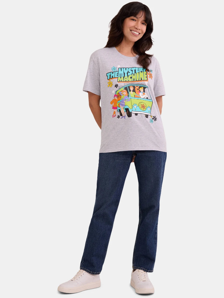 Scooby-Doo Women's Graphic Tee with Short Sleeves.