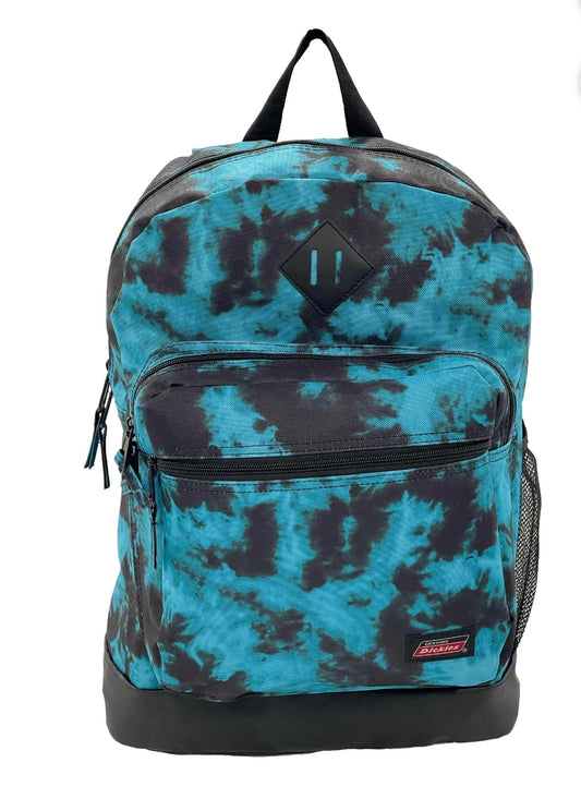 Genuine Dickies Unisex Varsity 17" Laptop Backpack Blue Tie Dye Wash