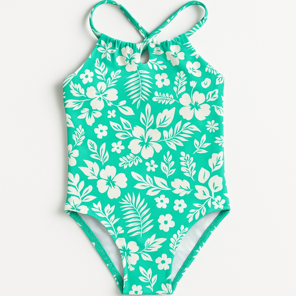 Tropical Floral Girl One-Piece Swimsuit – Wonder Nation