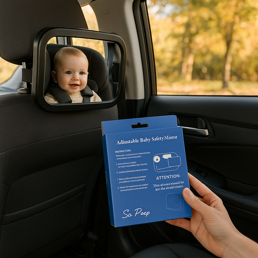 So Peep Adjustable Baby Car Mirror – Rear-Facing Infant Safety