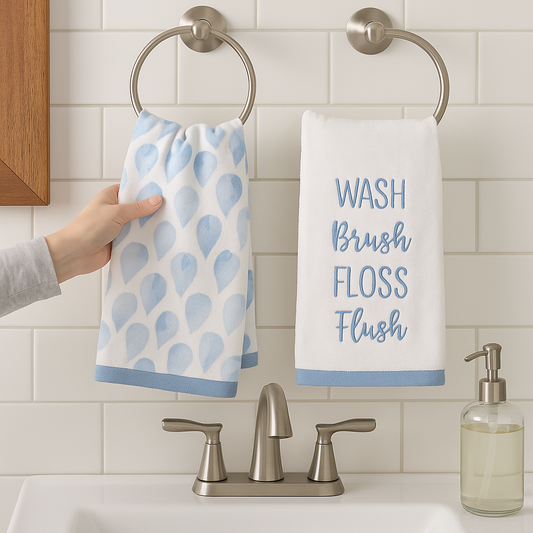 Elizabeth Wells Studio – Velour 2-Pack Hand Towel Set