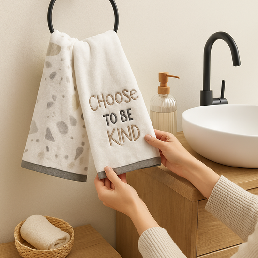 Elizabeth Wells Studio Velour Hand Towel Set – 2 Pack