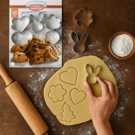 Bake with Joy – Farberware Baker’s Advantage 8-Piece Cookie Cutter Set