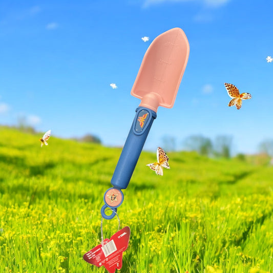 Kids’ Garden Shovel – Pink & Blue with Fun Star Charm