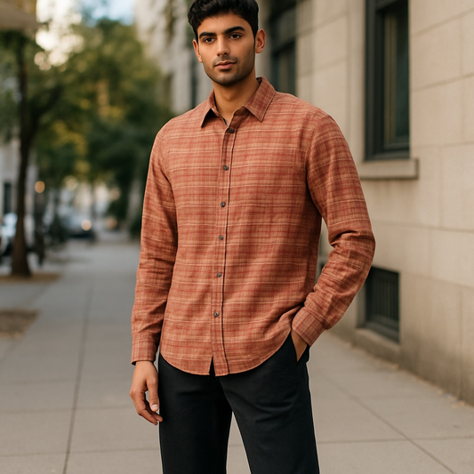 Volcom “Plaid to Meet U 2” Long Sleeve Shirt – Red/Pink Plaid
