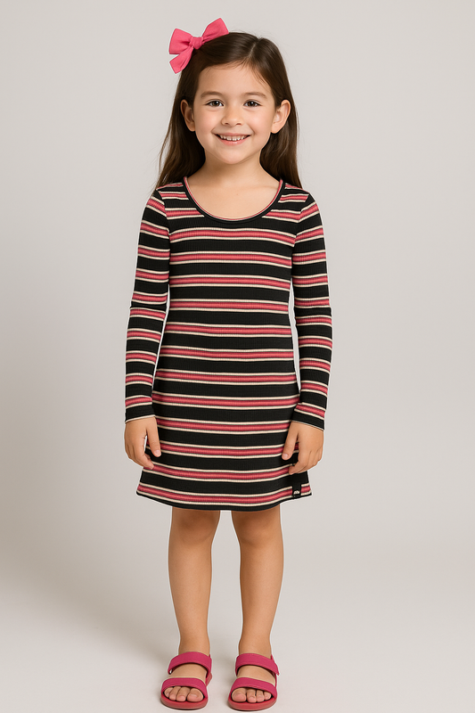Volcom Girls Nite Flite Ribbed Knit Dress
