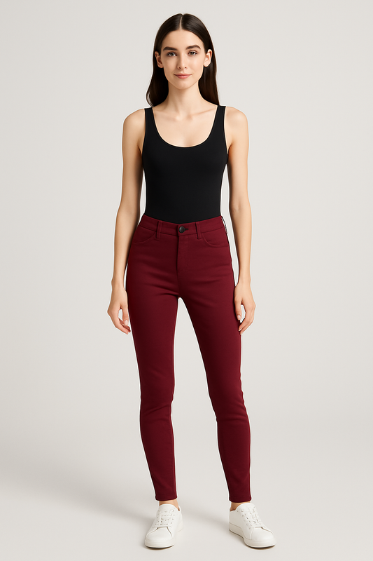 No Boundaries Women’s Super High Rise Jegging – Curvy Fit
