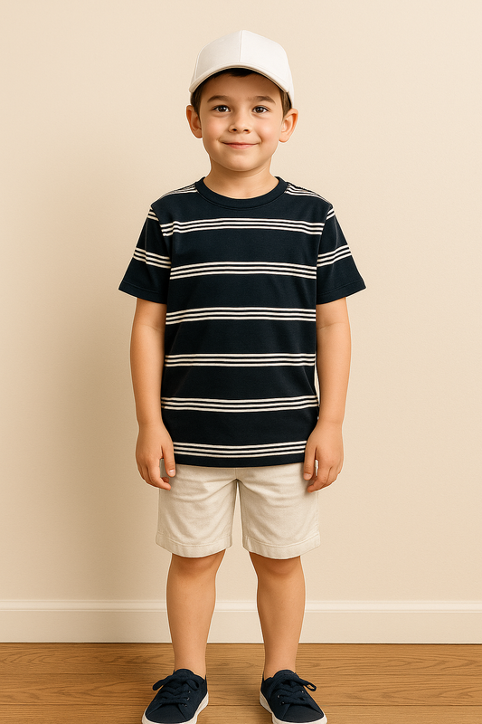 Wonder Nation SS Stripe Tee