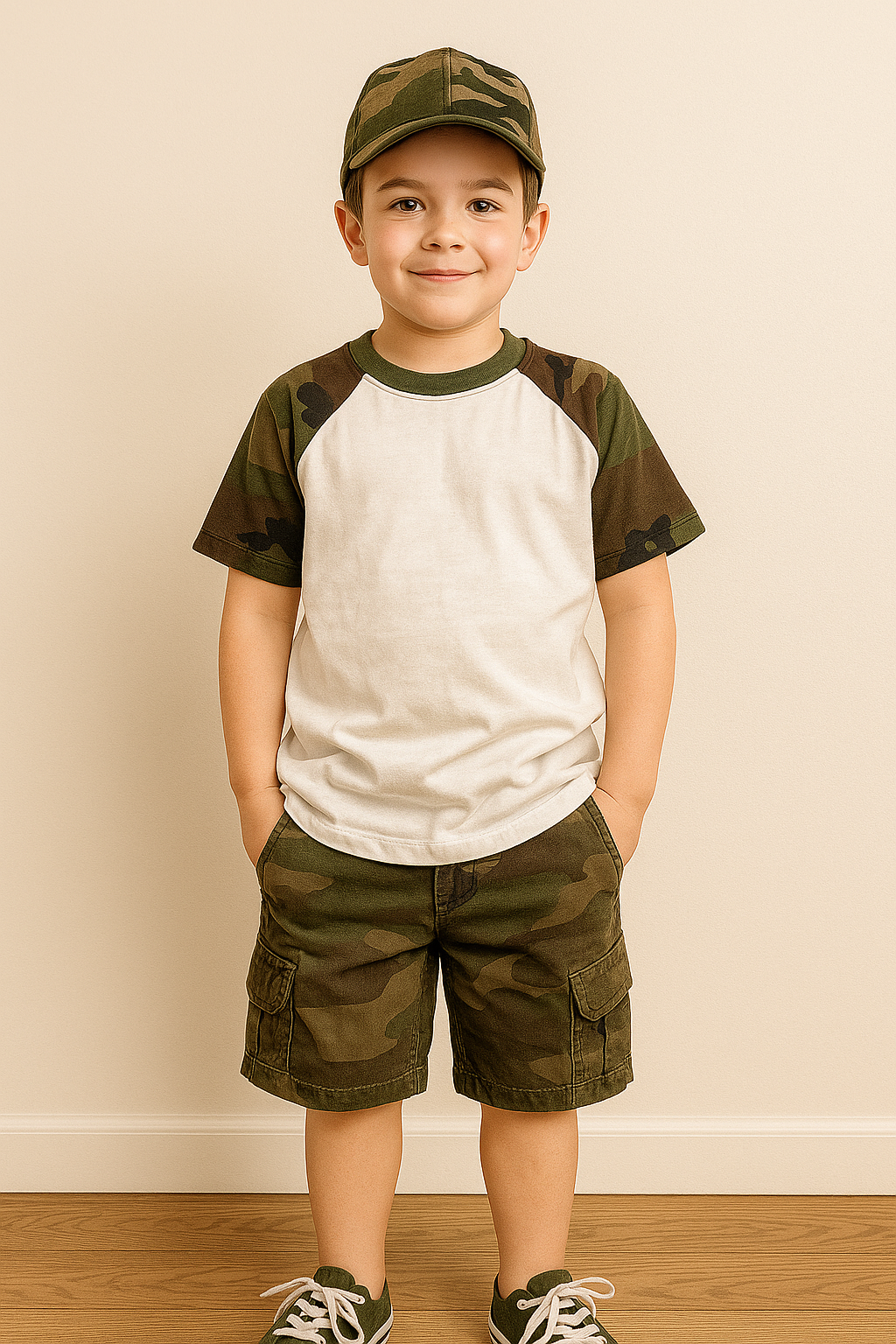 Wonder Nation Boys’ SS Raglan Tee