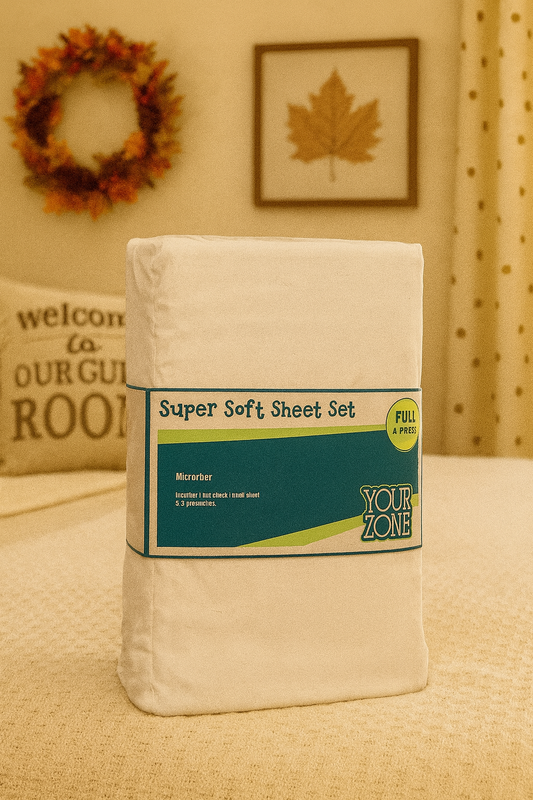 Your Zone – Super Soft Sheet Set (Full, 4 Pieces)