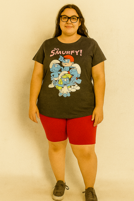 🧵 “So Smurfy!” Graphic Tee – Plus Size