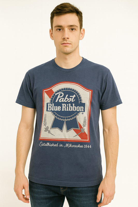 Men’s Pabst Blue Ribbon Vintage Logo Tee