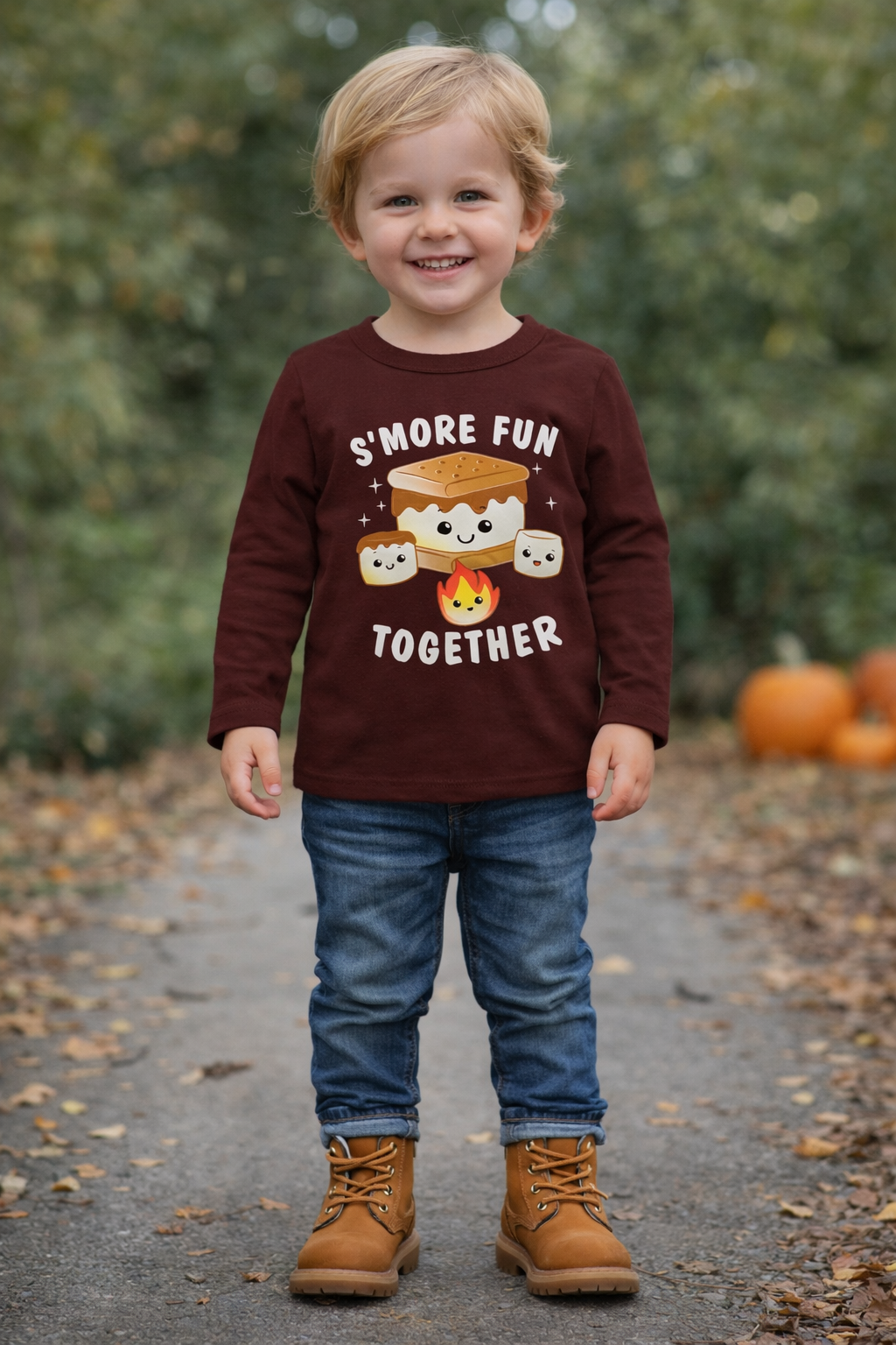 S’MORE FUN TOGETHER” Toddler Long Sleeve T-Shirt