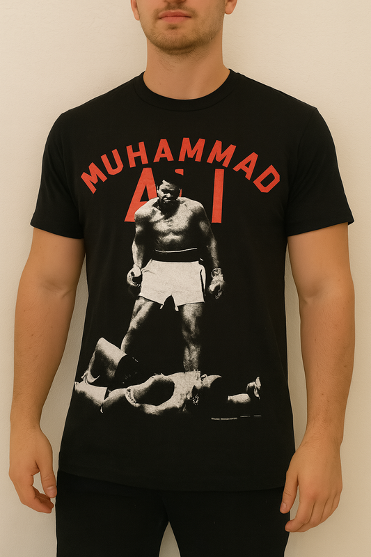 Muhammad Ali Knockout Graphic Tee — Black