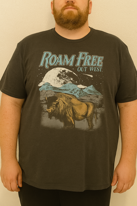“Roam Free Out West” Buffalo Graphic Tee