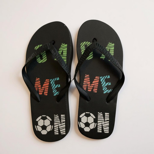 Chatties Kids Sport Flip-Flops – Black Multicolor