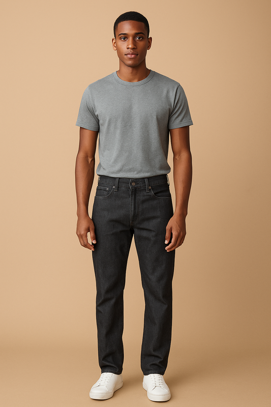 Volcom Solver Modern Straight Jeans - Rinse Black