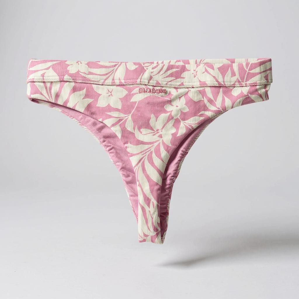 Billabong Sweet Waves High Maui Ultra Skimpy Bottom – Pink/White