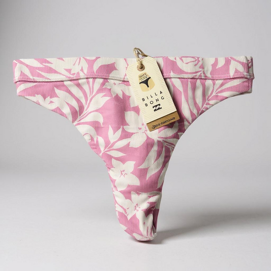 Billabong Sweet Waves High Maui Ultra Skimpy Bottom – Pink/White
